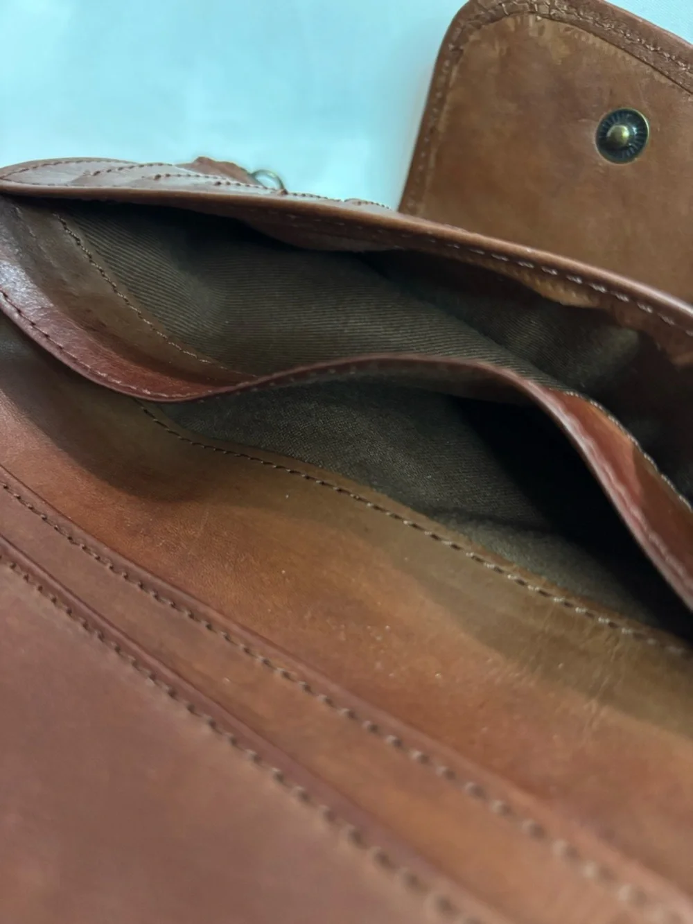 Women's Woven 100% Genuine Leather Wallet - Brown